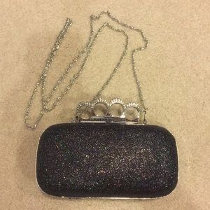 Arbonne Black Holo Glitter Clutch/Purse